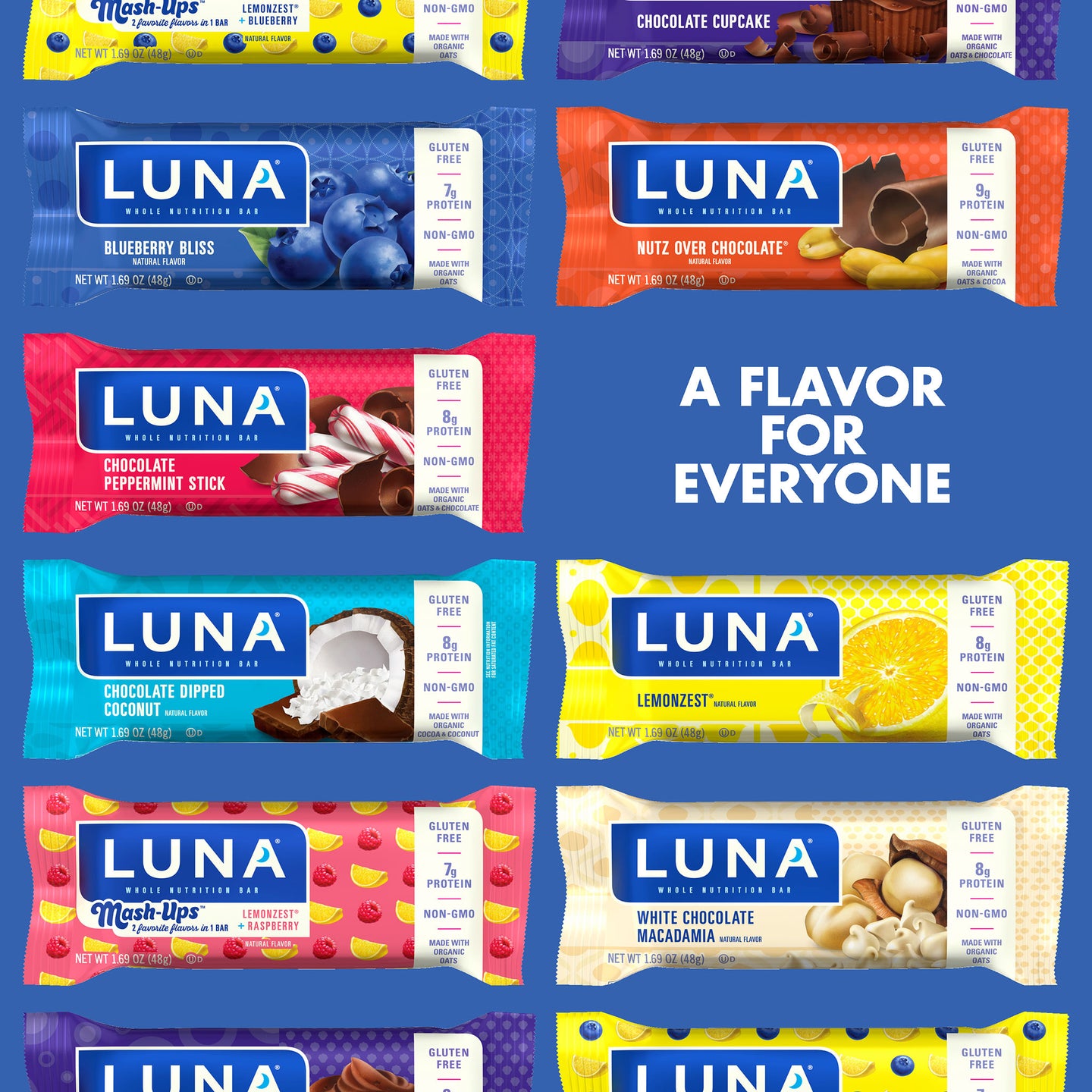 Blueberry Bliss Flavor Shop Gluten Free LUNA® Bar Clif Bar