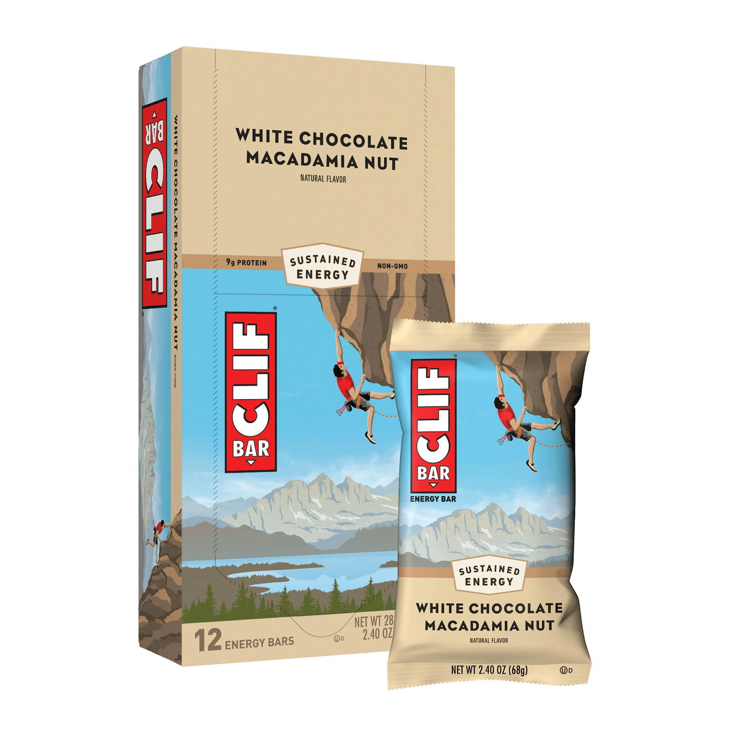 White Chocolate Macadamia Nut Flavor CLIF BAR® Energy Bar Clif Bar