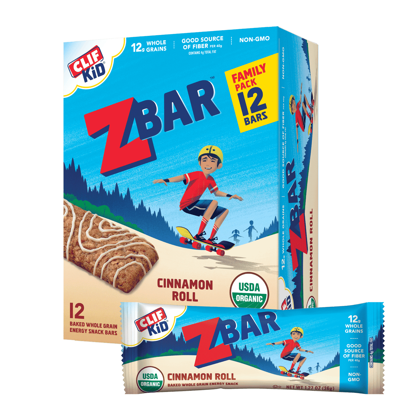 Cinnamon Roll CLIF Kid Zbar® Baked Energy Snacks Clif Bar