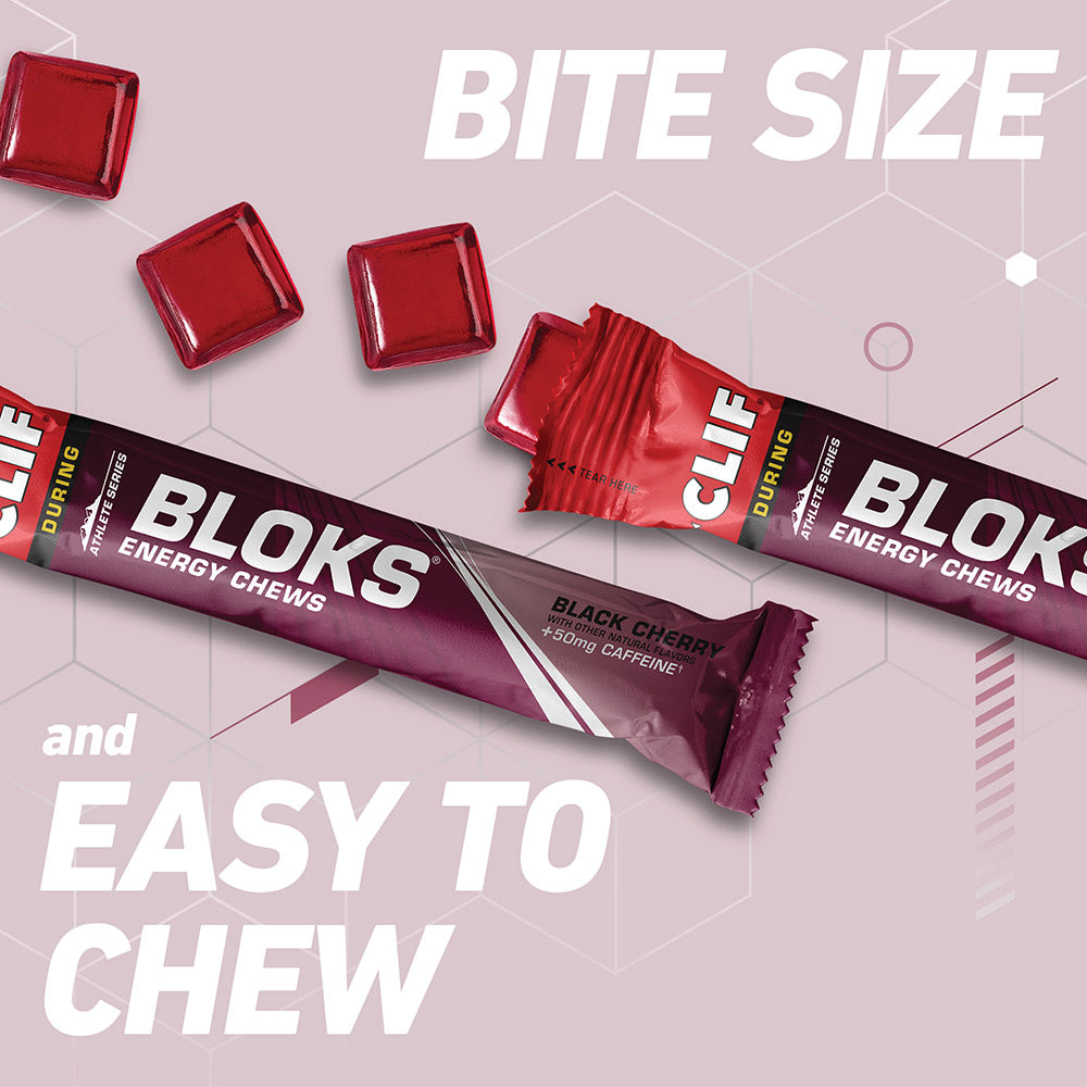 Black Cherry Flavor with Caffeine CLIF BLOKS® Energy Chews Clif Bar