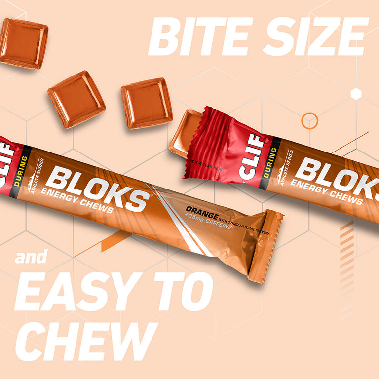 Orange Flavor with Caffeine CLIF BLOKS® Energy Chews Clif Bar