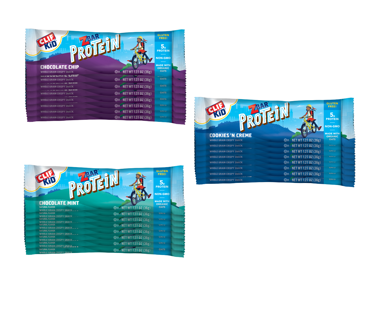 Zbar® Protein Variety Pack, 24 Bars CLIF Kid Clif Bar