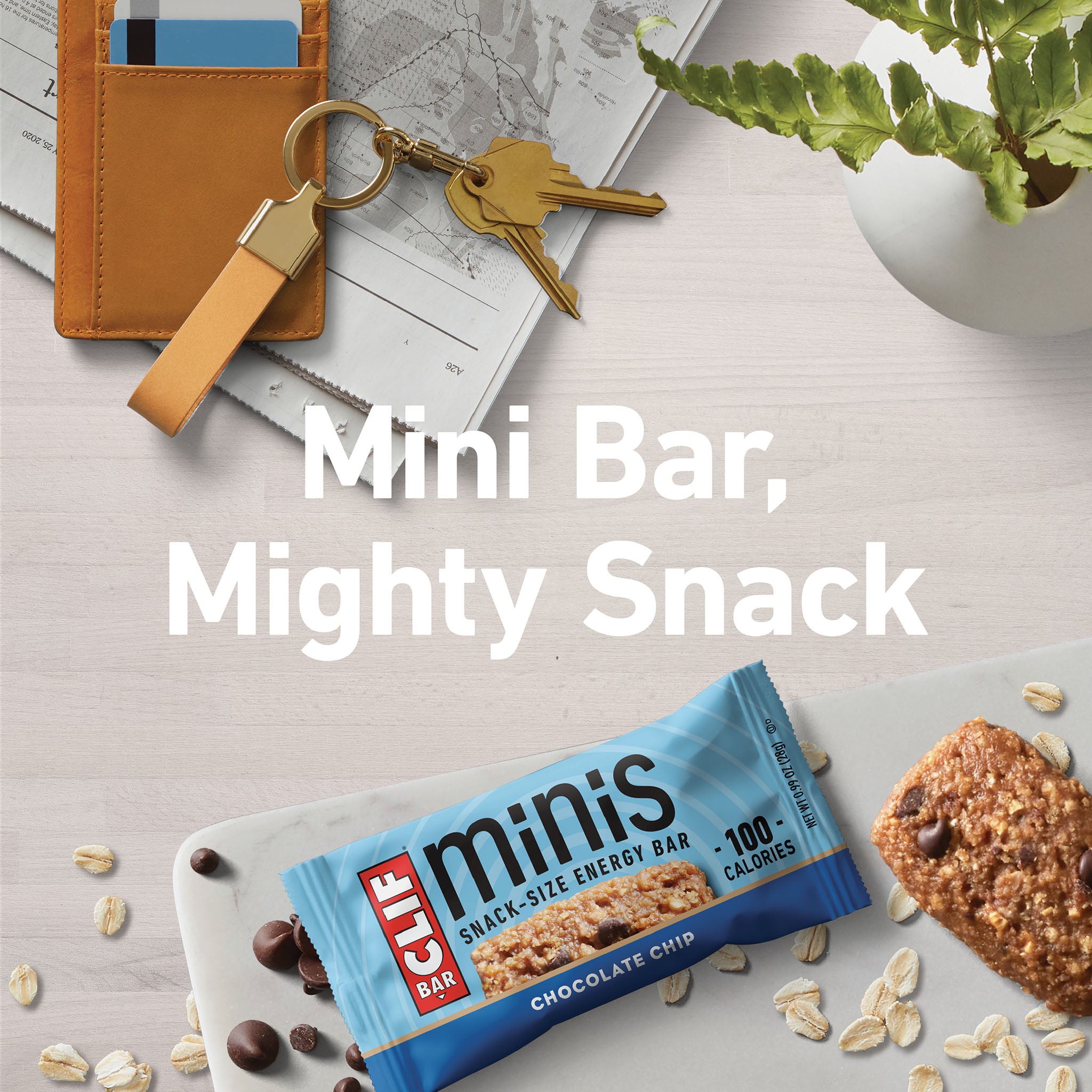 Clif Bar Energy Bars, Chocolate Chip, Minis, 20 Pack - 20 pack, 0.99 oz bars