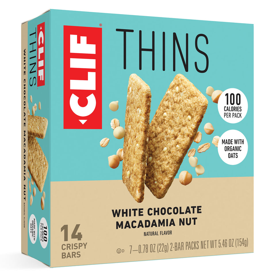 White Chocolate Macadamia Nut Flavor CLIF Thins Clif Bar