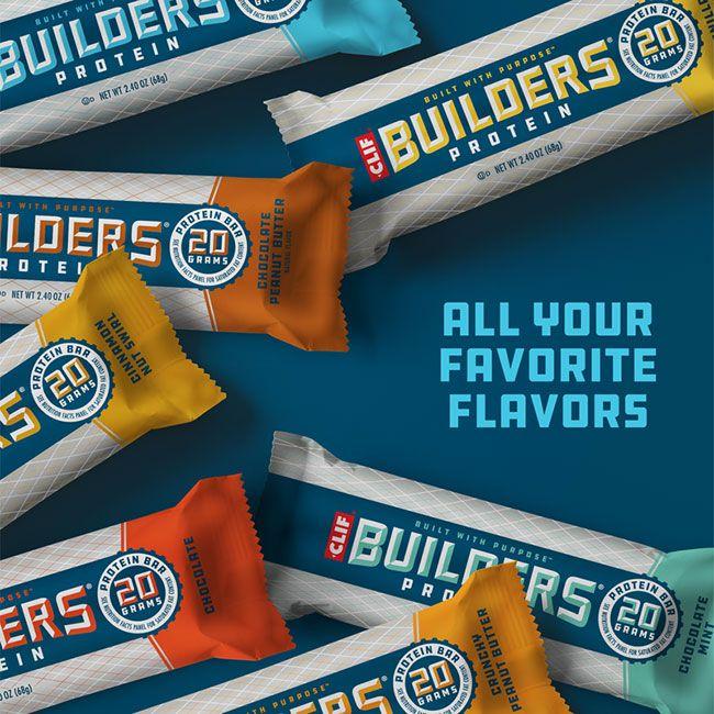 Cookies and Cream Flavor Protein Bar CLIF Builders® Clif Bar